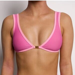 New NWT 93 play street AMELIA Poppy Pink '1993' Minimal Bikini Top